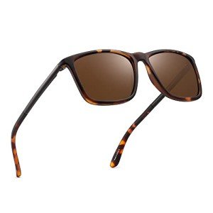 Retro Polarized Square Sunglasses for Men