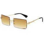 Rimless Rectangle Designer Sunglasses for All