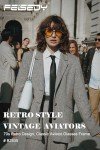 Retro Square Aviator Sunglasses for Men and Women