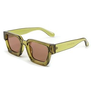 Trendy 90s Square Sunglasses with UV400 Protection