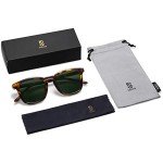 SOJOS Vintage Polarized Sunglasses in Tortoise/Green