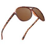 JIM HALO Polarized Oversize Aviator Sunglasses