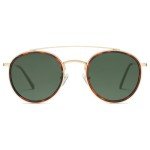 SOJOS Retro Round Polarized Sunglasses - Brown Tortoise