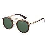 VentiVenti Vintage Steampunk Round Polarized Sunglasses