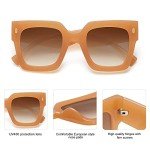 SOJOS Retro Oversized Square Sunglasses for Women