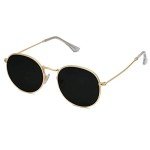 Polarized Round Vintage Sunglasses for All SJ1014