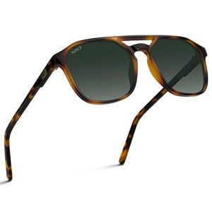 WearMe Pro Polarized Men's Double-Bridge Sunglasses
