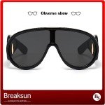 Oversized Silver Mirrored Designer Sunglasses for All