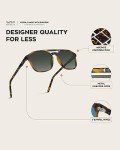 WearMe Pro Polarized Men's Double-Bridge Sunglasses