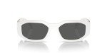 Versace White Frame Sunglasses with Dark Grey Lenses