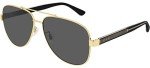 Gucci GG 0528 S Sunglasses - Gold/Grey Crystal