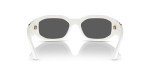 Versace White Frame Sunglasses with Dark Grey Lenses