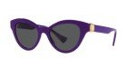 Versace Women’s Purple Frame Sunglasses with Grey Lenses
