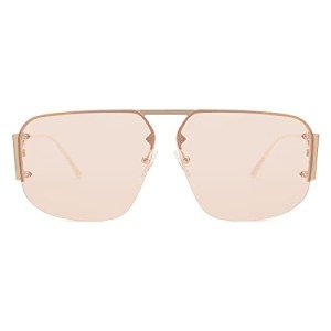 SOJOS Retro Aviator Metal Rimless Sunglasses