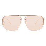 SOJOS Retro Aviator Metal Rimless Sunglasses