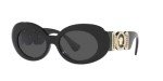 Versace Women's Black Frame Sunglasses with Grey Lenses