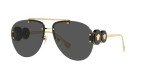 Versace Women's Gold Frame Sunglasses with Grey Lenses