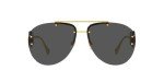Versace Women's Gold Frame Sunglasses with Grey Lenses