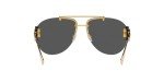 Versace Women's Gold Frame Sunglasses with Grey Lenses