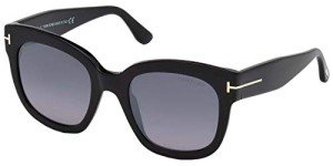 Tom Ford Black Rectangular Sunglasses - 52mm
