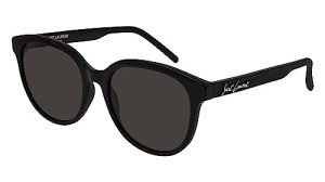 Saint Laurent Signature Round Sunglasses – Black