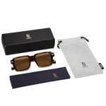 Retro Polarized Square Sunglasses for Men & Women