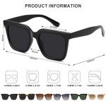 Trendy Polarized Large Square Sunglasses for All