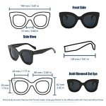 Trendy Cat Eye Butterfly Sunglasses for Women