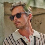 Men's Retro Polarized Round Sunglasses with UV Protection