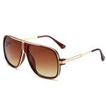 LIXX Retro '80s Pilot Sunglasses with Gold Accents