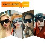 Oversized Flat Top Square Sunglasses for All