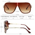 LIXX Retro '80s Pilot Sunglasses with Gold Accents