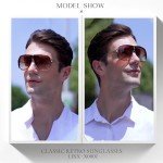 LIXX Retro '80s Pilot Sunglasses with Gold Accents