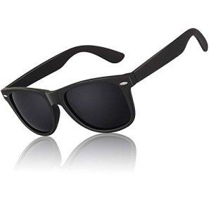 LINVO Men's Retro Polarized Square Sunglasses