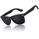 LINVO Men's Retro Polarized Square Sunglasses