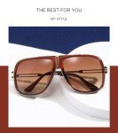 LIXX Retro '80s Pilot Sunglasses with Gold Accents