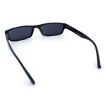 Men's All Black Rectangular Sunglasses