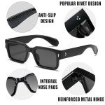 Kursan Stylish Square Black Sunglasses for Everyone