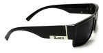 Locs Men's Black Silver Flat Top Sunglasses