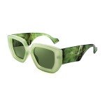 FEISEDY Oversized Square Thick Frame Sunglasses