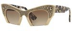 Miu Miu Brown Cat-Eye Sunglasses 50mm