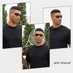 JIM HALO Polarized Sport Rimless Sunglasses