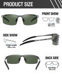 DUCO Men's Polarized Sports Sunglasses - UV Protection