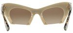 Miu Miu Brown Cat-Eye Sunglasses 50mm