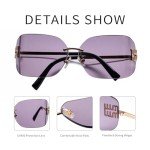 Trendy Rimless Y2K Sunglasses for All