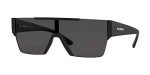 Matte Black Rectangular Sunglasses for Men + Eyewear Kit