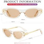 AIEYEZO Women’s Retro Oval Cat Eye Sunglasses