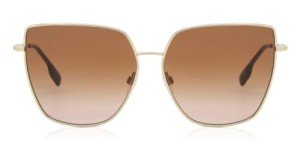 Burberry BE 3143 Alexis Gold Brown Sunglasses
