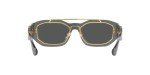Versace Transparent Grey Frame Unisex Sunglasses