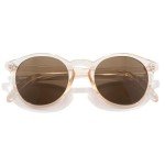 Sunski Dipsea Polarized Recycled Sunglasses - Champagne/Brown